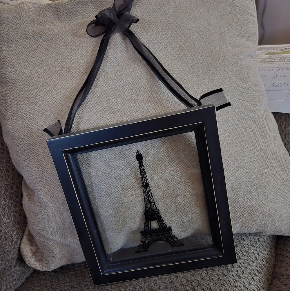 Black Eiffel Tower Wall Picture